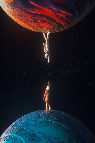 Cosmic Connection: A Dance Between Worlds 🌌✨