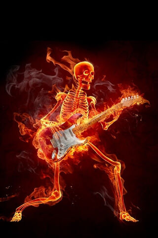 Inferno Rocker: The Flame Guitarist