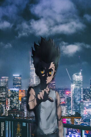 Gon Freecss: The Adventurer in the City Lights 🌆✨