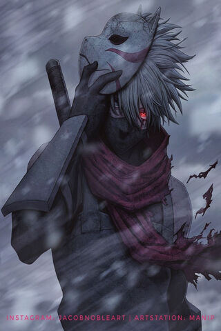 Masked Warrior in the Snow