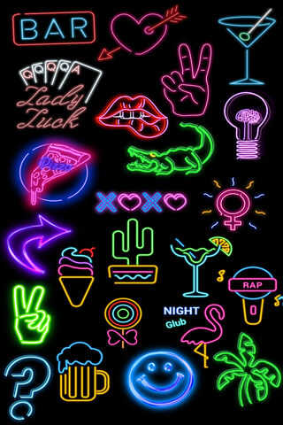 Neon Clutter