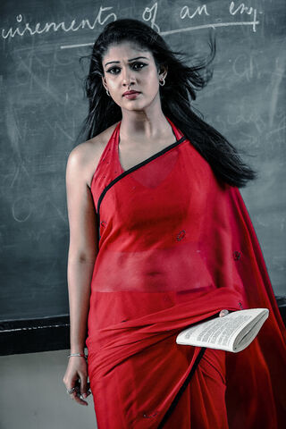 Elegance in Red: The Essence of Nayanthara