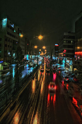 City Glow: A Nighttime Symphony