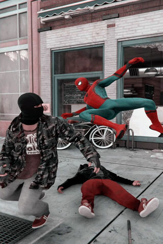 Web-Slinging Action: Spider-Man Takes on the Streets! 🕷️🕸️