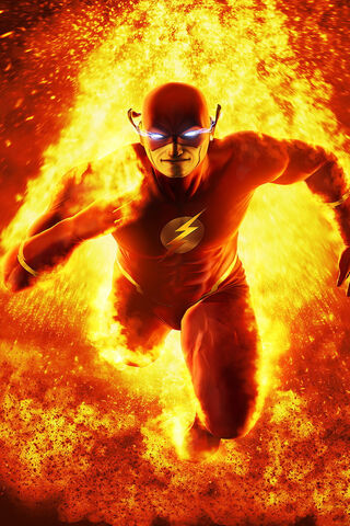 The Flash: Speeding Through Flames! ⚡🔥