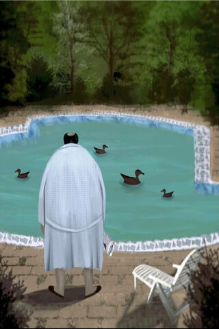 Reflections by the Poolside: A Moment of Solitude