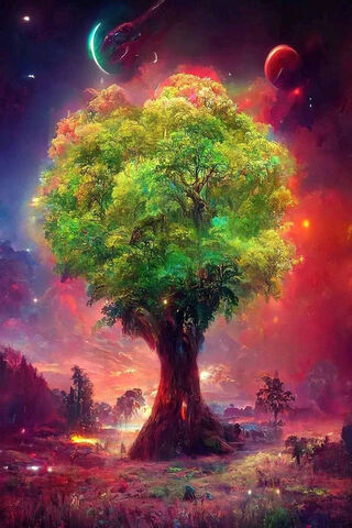 Cosmic Harmony: The Tree of Life 🌌🌳