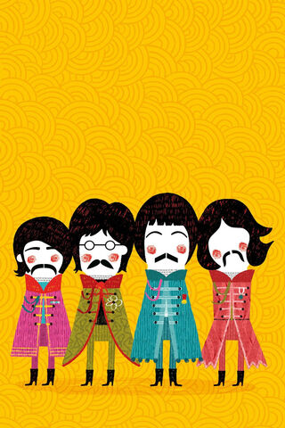 The Fab Four in Colorful Style! 🎨✨