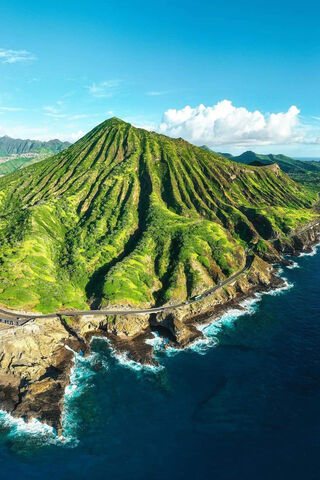 Nature's Masterpiece: Aerial Serenity 🌄🌊