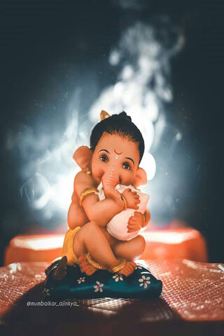 Ganpati bappa, ganpati bappa, ganesh ji, bhakti, HD phone wallpaper | Peakpx