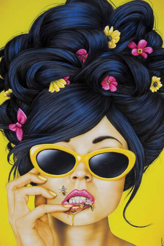 Buzzing Beauty: A Floral Fantasy