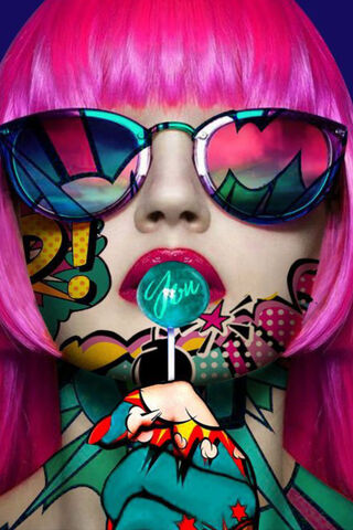 Pop Art Glam: A Sweet Encounter 🍭✨