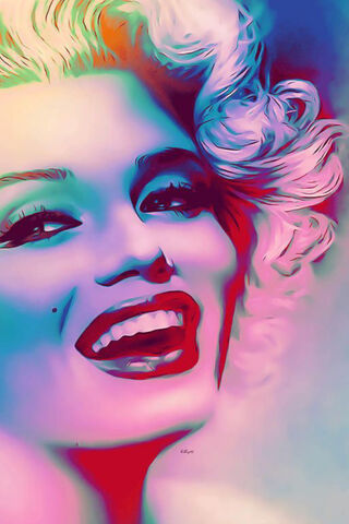 Radiant Glamour: A Colorful Tribute to Iconic Beauty 🌟