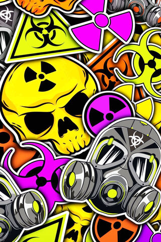 Toxic Vibes: A Colorful Warning