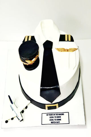 Sky-High Celebration: A Pilot's Cake Adventure 🎂✈️