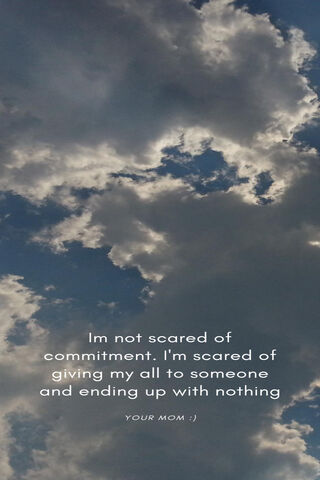 Cloudy Reflections: The Fear of Commitment ☁️💔