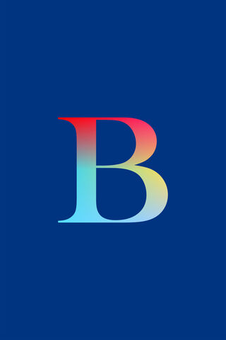 The Bold Letter B: A Splash of Color!