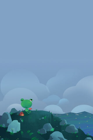 Froggy Dreams on a Cloudy Day ☁️🐸