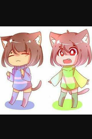 Chara and Frisk: A Feline Adventure! 🐾✨