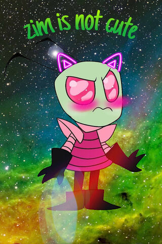 Zim's Adorable Antics in Space! 🌌💚