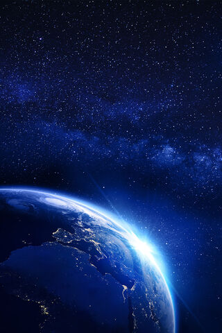 Celestial Dawn: A Glimpse of Galaxy Earth 🌌🌍
