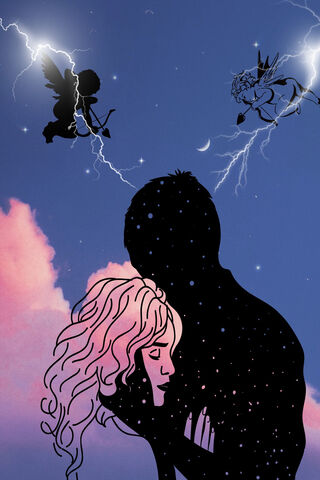 Celestial Embrace: Love in the Stars 🌌❤️