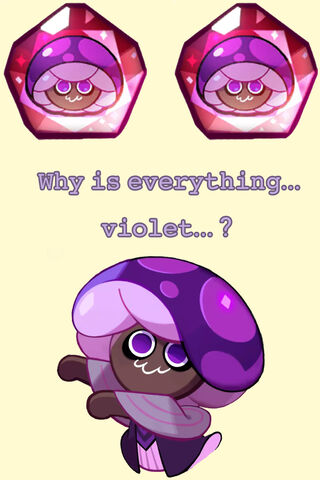Mystical Violets: The Enigmatic Poison Mushroom Cookie 🍄✨