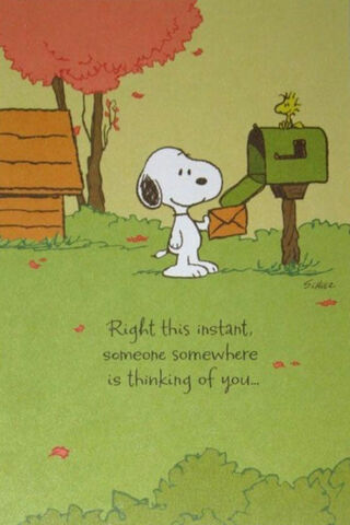 Snoopy's Heartfelt Message 📬❤️