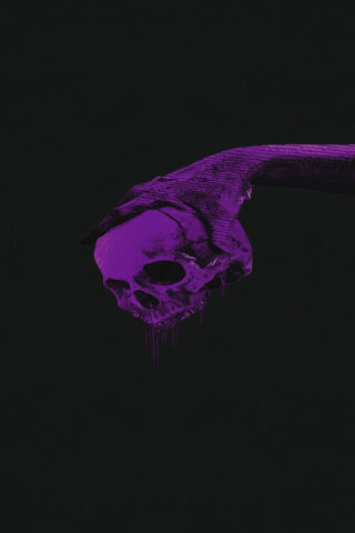 Mystical Grip: The Purple Skull