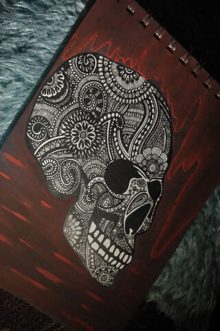 Intricate Skull: A Dance of Patterns 🎨💀