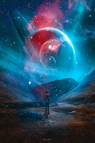 Saturn's Cosmic Embrace 🌌✨