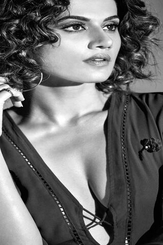 Elegance in Monochrome: Taapsee Pannu's Stunning Portrait