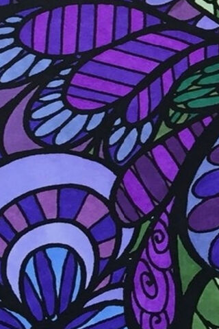 Whimsical Waves of Violet