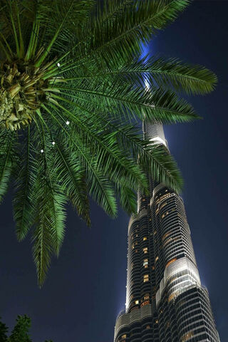 Reaching for the Stars: Burj Khalifa at Night 🌟