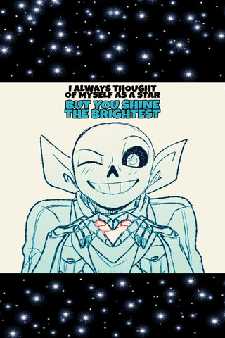 Starry Heart: The Glow of Blueberry Sans 🌟❤️