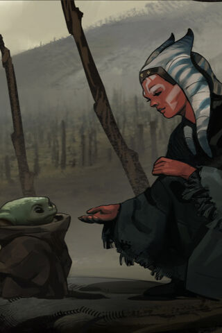 A Moment of Connection: Baby Yoda and Ahsoka