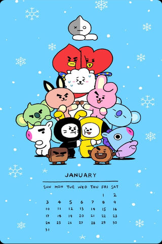 BT21's January Joy: A Colorful Start to the Year! 🎉