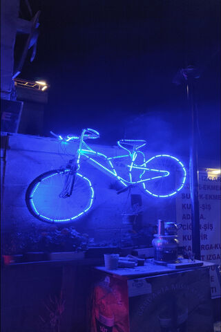 Neon Dreams: The Illuminated Bicycle