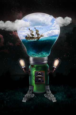 Sailing Through Dreams: The Cloud Bulb Adventure 🌌💡