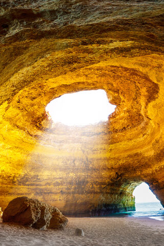 Sunlit Serenity: The Enchanting Cave