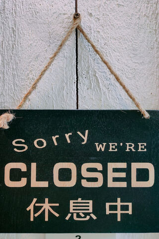 A Moment of Pause: The Closed Sign