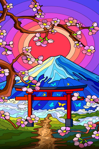 Blossoms of Serenity: A Journey to Cherry Blossom Mountain 🌸🏔️