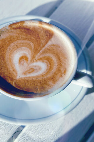 Cappuccino Bliss: A Heartfelt Sip ☕❤️