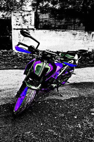 Vibrant Ride: The Bold Motorcycle