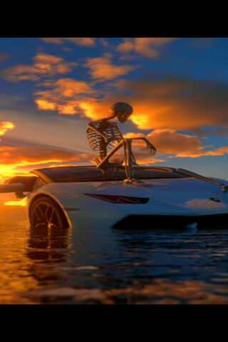 Esqueleto's Sunset Ride 🌅💀