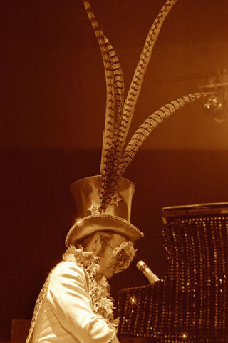 Elton John's Dazzling Top Hat Performance 🎩✨