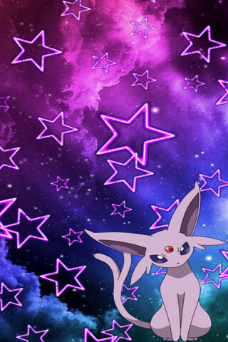 Celestial Guardian: Espeon in the Stars ✨🌌