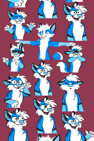 Furry Foofi's Colorful Expressions! 🎨✨