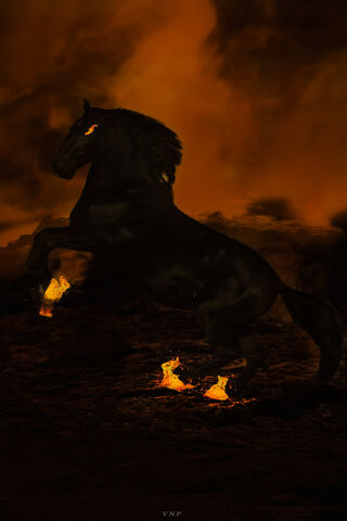 Inferno Steed: Guardian of the Abyss