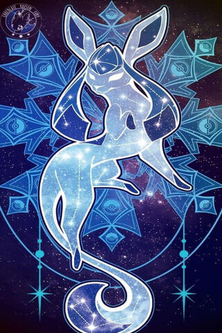 Celestial Glaceon: The Ice Fairy of the Cosmos ❄️✨